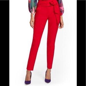 Red High Waisted Pants